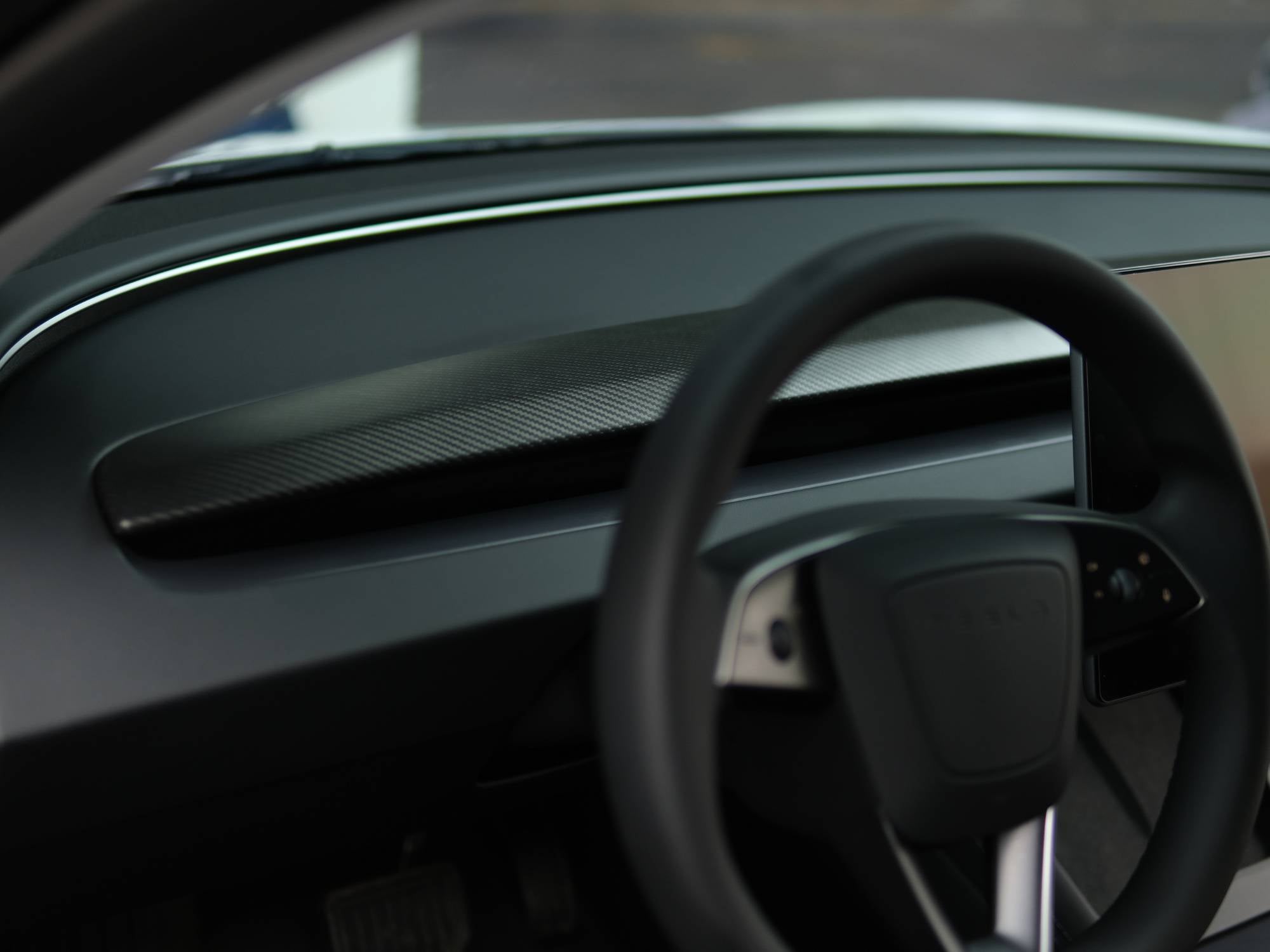 Dry Carbon Fiber Dashboard Panel - Tesla Model 3 Highland